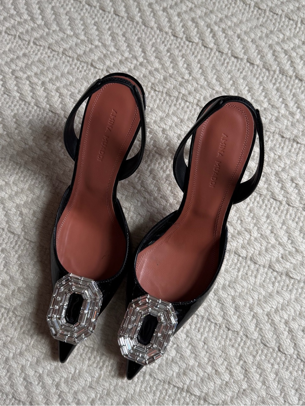 Amina Muaddi Slingback Pumps